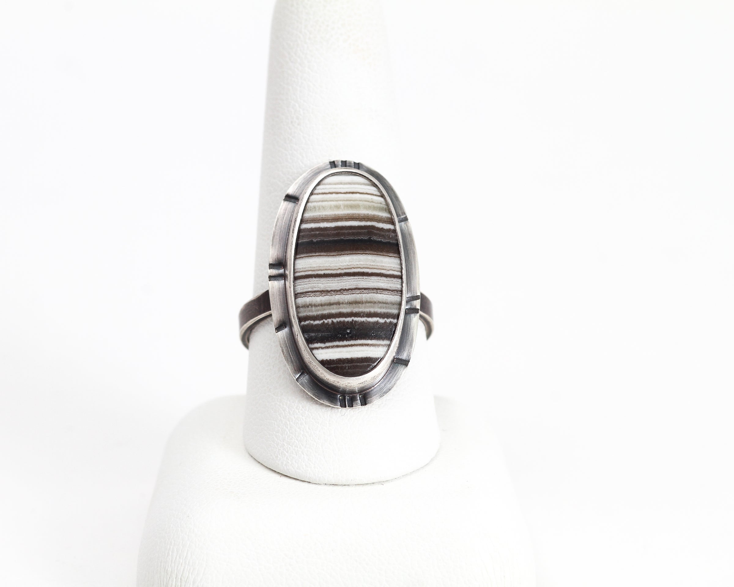 12792 - Floral Oval Signet Ring | Fox and Beaux