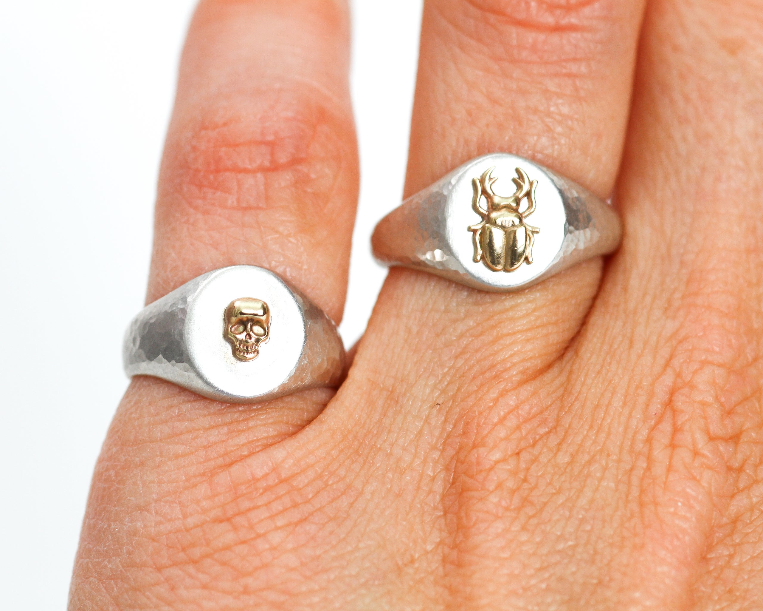 CRAFTDLondon 指輪 ROUND SIGNET RING SILVER GOLD 18K リング CRAFTDLondon 指輪 ROUND SIGNET RING SILVER GOLD 18K リング